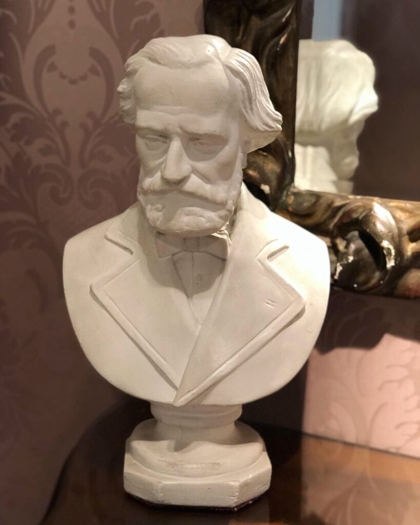 Bust of Giuseppe Verdi. Photo by The Traveling Gentleman @travelinggentleman